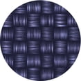 thumbnail image 1 of Ahgly Company Indoor Round Patterned Deep Periwinkle Purple Area Rugs, 7' Round, 1 of 1