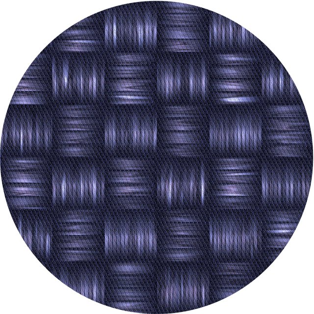 Ahgly Company Tapis Rond Lavable en Machine Intérieur Transitionnel Violet Pervenche Profond, 4 Pieds Rond