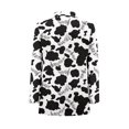 thumbnail image 4 of Uorisanigo Cow-Printed Musical Note Casual Blazer for Men Long Sleeve Comfortable Men's Casual Blazers Sport Coats One Button Stretch Sport Coat Jacket Stylish Size XS, 4 of 6