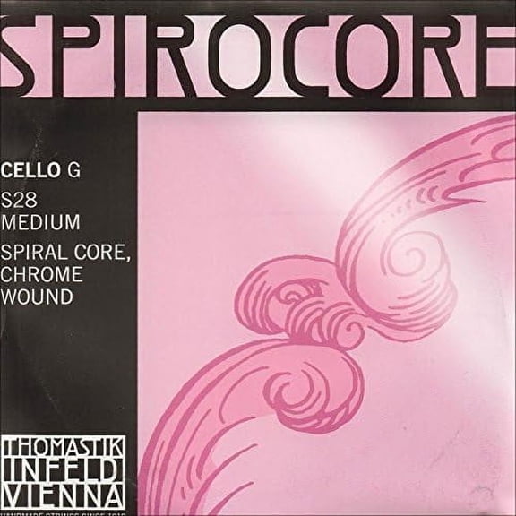 Spirocore 4/4 Cello G String - Chromesteel/Steel - Medium Gauge$$Music