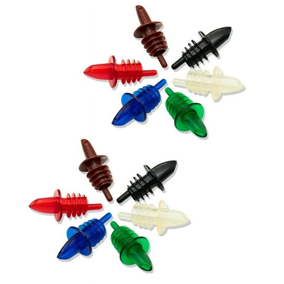 10 Pcs Plastic Liquor Bottle Pourers Pour Spout Oil Pourer Dispenser Stopper