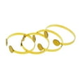thumbnail image 3 of Brazalete ajustable de latón macizo de 4 piezas con bisel en blanco para bricolaje expandible La ronda 2, 3 of 9