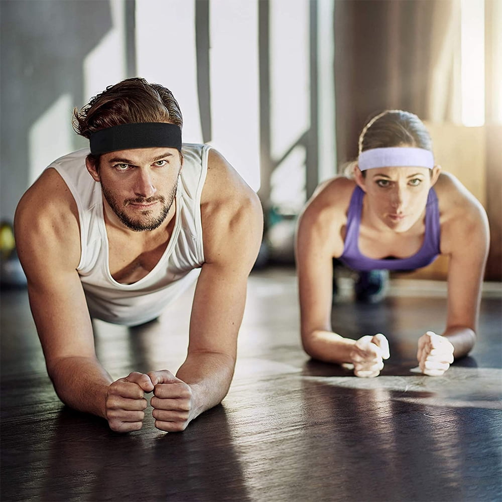 Bandeau De Sport Fin - Pour Cheveux, Fitness, Entraînement - Antidérapant, Respirant, Pour Femmes Et Hommes