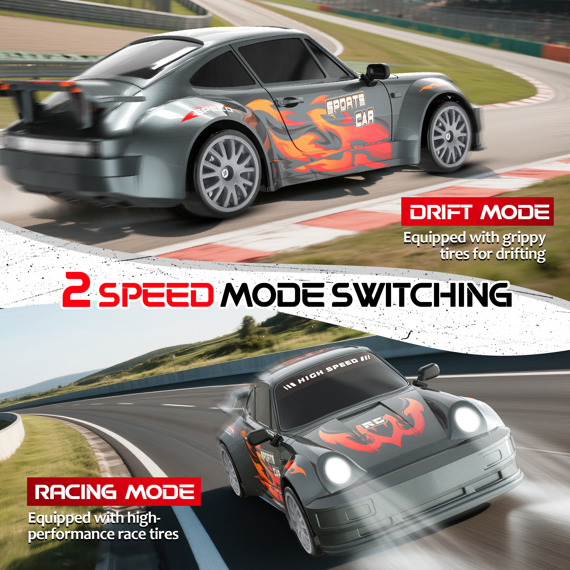 Remote Control Car for Kids, 4WD High Speed RC Cars, Car Toys for 6 7 8-12 Year Old Kid Boys Gifts for Birthday