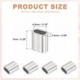 thumbnail image 2 of Uxcell 1/16"(2mm) Wire Rope Stop Sleeve, 304 stainless steel Cable Wire Rope Crimping Loops Sleeve Ferrules for Wire Rope and Cable Ferrule, Silver 20Pcs, 2 of 7