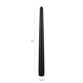 thumbnail image 2 of Mega Candles 12 pcs Unscented Black Taper Candle, Hand Poured Wax Candles 10 Inch x 7/8 Inch, Home Décor, Wedding Receptions, Baby Showers, Birthdays, Celebrations, Party Favors & More, 2 of 2