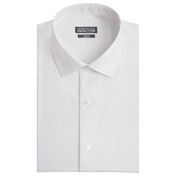 Kenneth Cole Chambray Slim Fit Spread Collar Dress Shirt