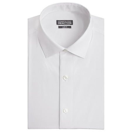 Kenneth Cole Chambray Slim Fit Spread Collar Dress Shirt