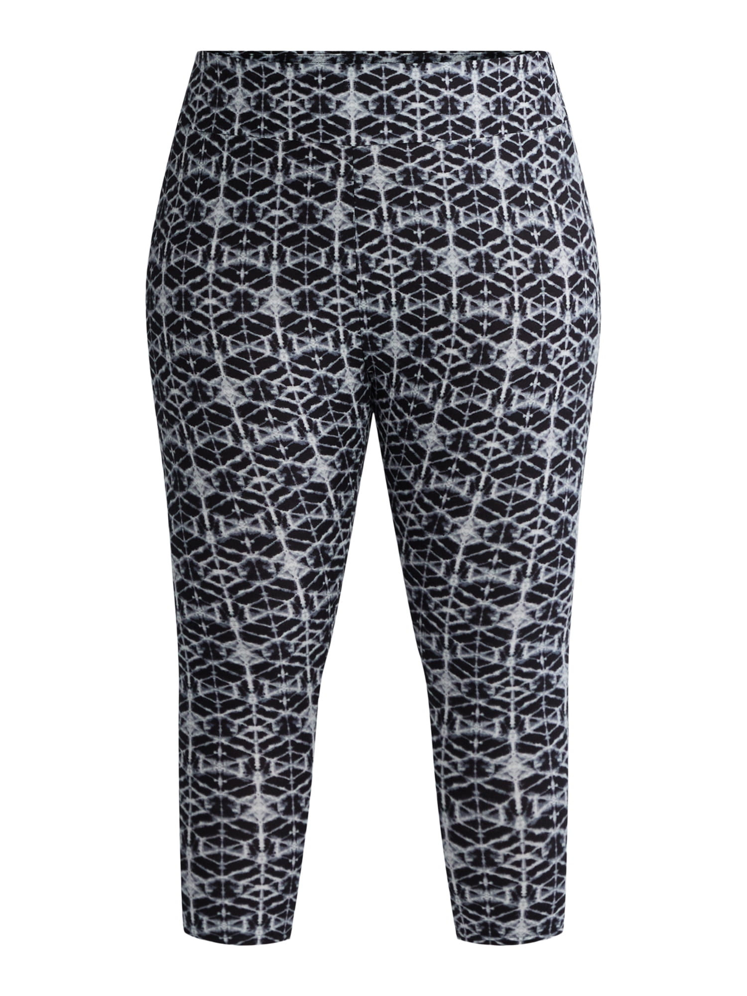 Terra & Sky's Women's Plus Capri Leggings, 2-Pack