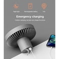 thumbnail image 2 of Monstrate Ventilador de escritorio, trípode de aleación portátil, función de sincronización recargable, ventiladores para acampar Electrónica Blanco 4000mAh, 2 of 6