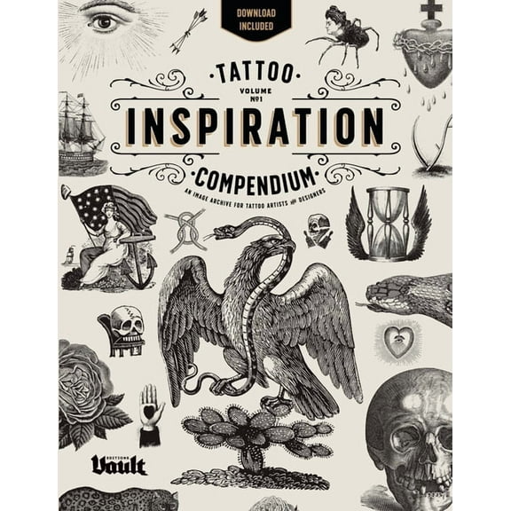 Tattoo Inspiration Compendium: An Image Archive for Tattoo Artists and Designers, (Paperback)