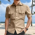 thumbnail image 2 of Men's Slim Fit Casual Button Down Shirt Comfortable Breathable Daily Wear Stylish Versatile Classic Design, 2 of 9