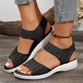 thumbnail image 2 of Pandaie Walking Sandals Women Arch Support Hiking Sport Shoes Mesh Breathable Athletic Memory Foam Summer Slip on Sneakers Black Size 6, 2 of 9