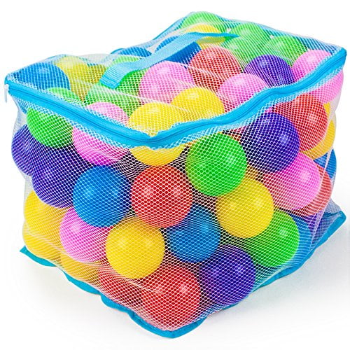 Imagination Generation 100 Jumbo Multi-Colored Soft Ball Pit Balls with ...