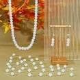 thumbnail image 4 of 150Pcs Small Opalite Beads Round Gemstone Beads 8mm Natural Opal Stone Beads White Ball Loose Beads Smooth Energy Beads Accessories for Jewelry Making Hole: 1mm White DIY, 4 of 9