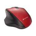 thumbnail image 3 of Silent Ergonomic Wireless Blue LED Mouse - Red, 3 of 8