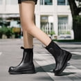 thumbnail image 4 of YOURDIARY Womens Rain Boots Short Ankle Chelsea Boots Waterproof Garden Shoes Slip-Resistant, 4 of 6
