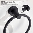 thumbnail image 3 of BGL Anneau Porte-Serviette en Acier Inoxydable 304 Suspendu Rond Simple Noir Support Circulaire pour Serviette, 3 of 7
