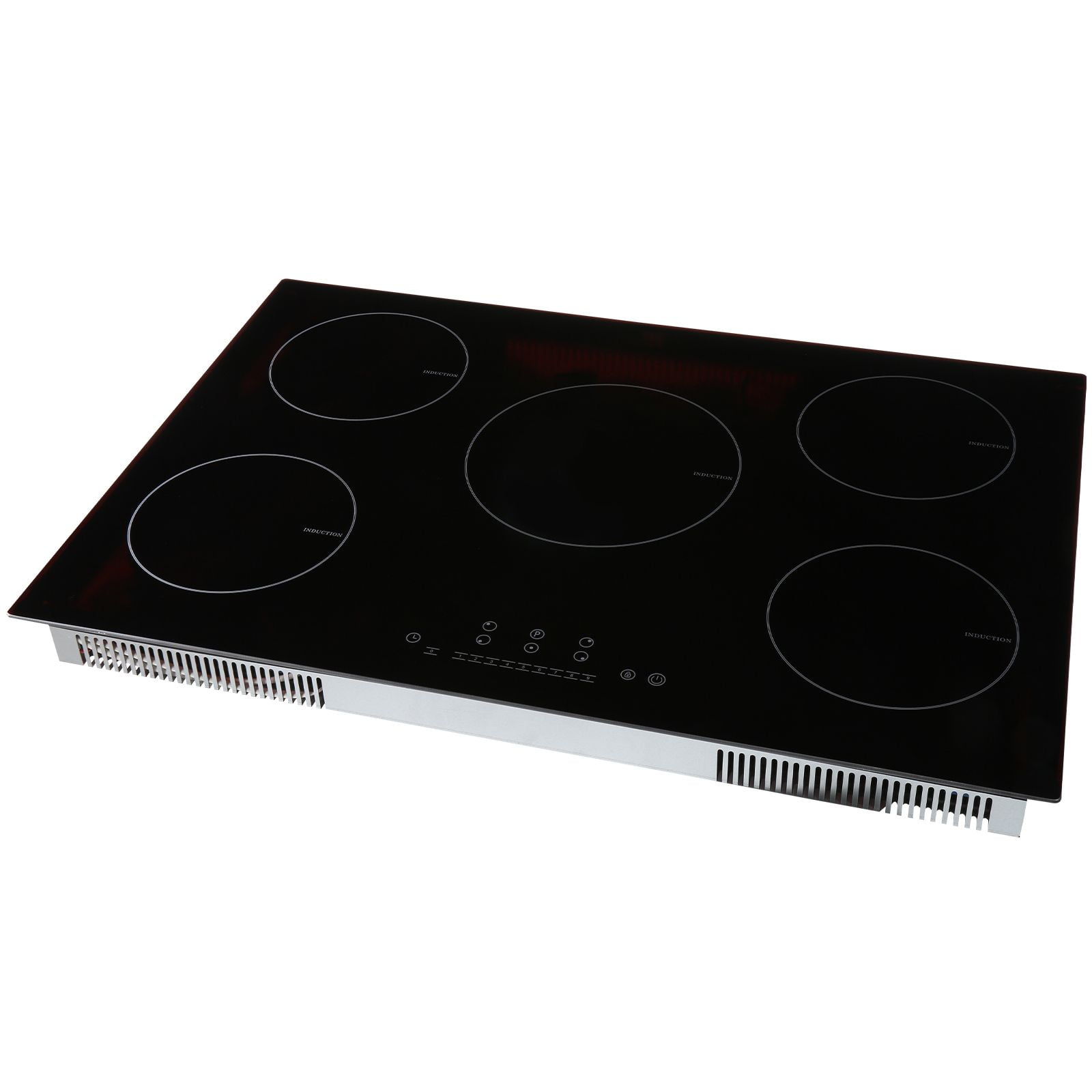 Electric Cooktop 5 Burners 30 Inch Induction Stove Top 9200W 9 Level LED Touch Screen Child Lock Over Heat Protection
