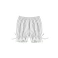 thumbnail image 4 of iiniim Kids Girls Ruffled Lace Hem Bloomer Shorts Breathable Safety Pants White 130, 4 of 7