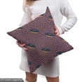 thumbnail image 5 of Ambesonne Orange Fabric by the Yard Upholstery, Cartoon Donut Silhouettes, 5 Yards, Pale Eggplant and Indigo, 5 of 5