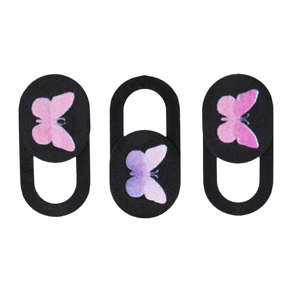 Tineasur 3-Pack Colorful Butterfly Webcam Cover Slider, Privacy Protector for Laptop, PC, Tablet - Anti-Peeping, Daily Use, Back to School