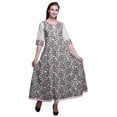 thumbnail image 1 of Bimba Robe Anarkali Imprimée pour Femmes, Robe Longue Maxi, Robe Ethnique, 1 of 6