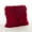Red, variant on Saro Lifestyle 100% Wool Mongolian Lamb Fur Poly Filled Throw Pillow