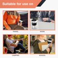 thumbnail image 4 of TRAHOO-15 oz. Tasse de Voyage, Noir/acier Inoxydable pour Café Personnel, 4 of 4