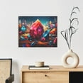 thumbnail image 6 of Xecao Colorful Stone World for Waterproof Framed Canvas Art - Modern Home Decor with Real Wood Frame for Gifting and Interior Design,Horizontal, 6 of 6