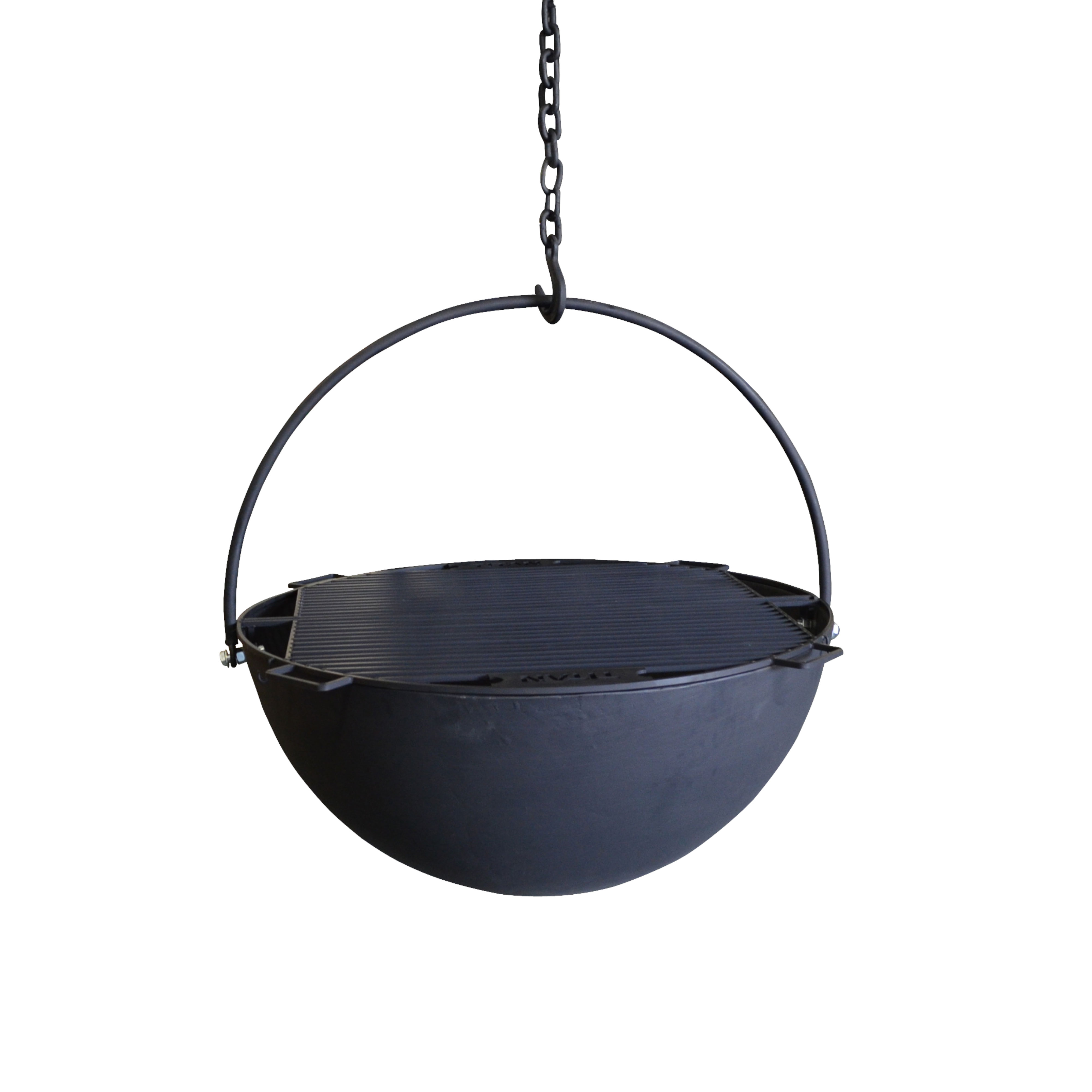 Titan 42" Cauldron Fire Pit Bowl with Chain for Backyard DIY Walmart
