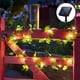 thumbnail image 2 of 4X Luces Solares Luces de Hadas de Hoja de Arce Impermeable Al Aire Libre Guirnalda Lámpara Solar Navidad para Decoración de Jardín-2M 20LED, 2 of 5