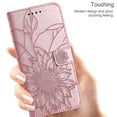 thumbnail image 2 of Funda tipo cartera con girasoles grabados para Samsung A03 166, multifuncional, elegante y con protección total., 2 of 5