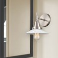 thumbnail image 2 of 447-1W-SN-G1 Innovations Lighting Halophane - 1 Light Wall Sconce-7.25 Inches Tall and 9 Inches Wide-Satin Nickel Finish-Matte White Halophane Glass, 2 of 2