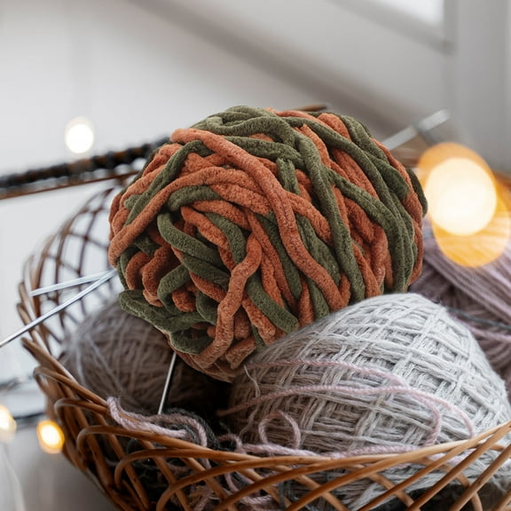 Masteelf Chenille Yarn Arm Knitting Diy Craft Fluffy Yarn For Pillow Blanket Hat Knitting Thread Rolls