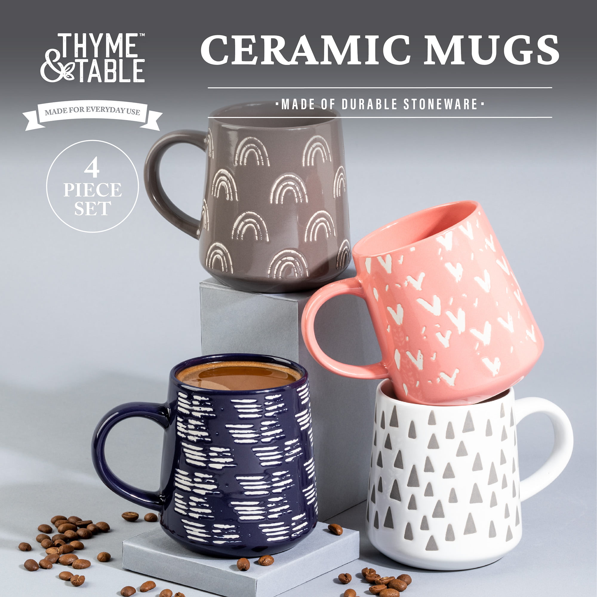Dropship Thyme & Table Beautiful Day Ceramic Coffe Mug, 20 Fl Oz to Sell  Online at a Lower Price