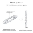 thumbnail image 6 of Rosec Jewels Certified Moissanite Eternity Ring for Women, Round Shape Moissanite Ring in Floating Setting, 925 Sterling Silver, US 4.00, 6 of 9