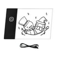 thumbnail image 1 of eccomum Super Mini LED Light Pad Ultra-thin Light Box USB Powered Dimmable Brightness Artcraft Tracer for Children Students Adults Drawing Tracing Practise Calligraphy Flipbook Flip Books Animation, 1 of 7