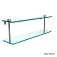 thumbnail image 5 of 22-in Two Tiered Glass Shelf in Antique Copper, 5 of 5