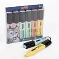 ZEYAR Highlighter, Pastel Colors Chisel Tip Marker Pen, Assorted Colors, Water Based, Quick Dry