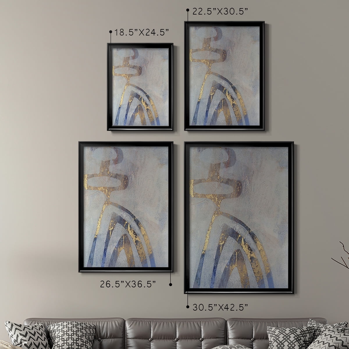Linx III Premium Framed Print, in Gold, Black, or Silver - Ready to Hang