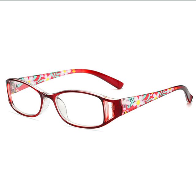 Vino Rojo/Flores Viejas Gafas Espejo para Ancianos Espejo Anti-Azul Espejo de Flores Viejas Ligero y Duradero Resistente Saludable