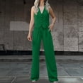 thumbnail image 1 of Womens 2pc Button Vest Shirt & Wide Leg Pants Set - Cotton Blend, Chest Design, Casual/Formal Outfit, S-XXL Sizes, 1 of 3