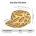 thumbnail image 6 of Easygdp Hot Dogs Baseball Cap with Adjustable Flat Suitable for Head Circumference 22.4-23.6 in, 6 of 9