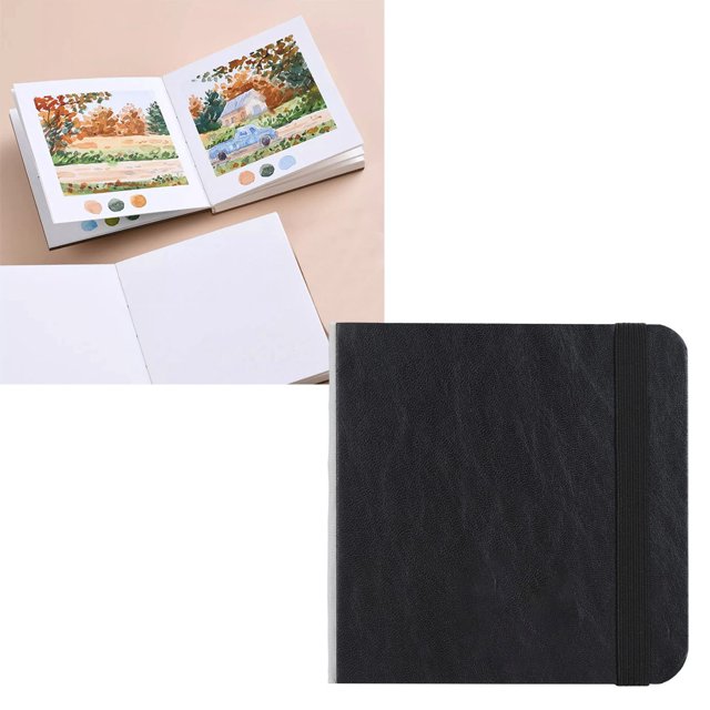 30 Sheets Watercolor Sketchbooks, Portable Water Color Art Painting 300GSM White Paper Pad Art Supplies for Pencils Graphite Crayons Charcoal Pens
