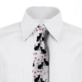 thumbnail image 3 of Men's Tie, Valentines Day Theme Kittens, 3.7", Black Magenta and Blue, by Ambesonne, 3 of 4