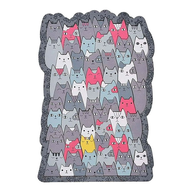 Rompecabezas de madera con forma de gato de colores Rompecabezas con forma de gato con colores Morandi Hogar único para animales y para amantes de los gatos, adolescentes y adultos