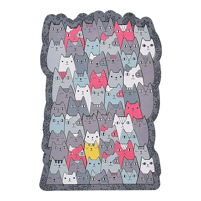 Rompecabezas de madera con forma de gato de colores Rompecabezas con forma de gato con colores Morandi Hogar único para animales y para amantes de los gatos, adolescentes y adultos