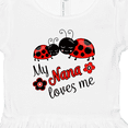 thumbnail image 4 of Inktastic My Nana Loves Me with Cute Ladybugs Girls Toddler Dress, 4 of 5