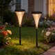 thumbnail image 1 of Luz solar para caminos LED exteriores – Luces solares impermeables para jardín y estacas para jardín, jardinería, paseo, entrada, patio y césped, 1 of 6